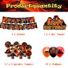 Lava Party Decorations Volcano Birthday Party Decorations Includes Lava Banner Volcano Cake Cupcake Toppers Balloons for Science Dinosaur Party Luau Hawaiian Party view 2