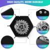 2 Pcs Portable Folding Dice Rolling Tray Set for RPG DND Table Games - PU Leather and Velvet Holder Storage Box - Dragon and Phoenix view 3