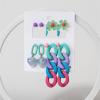 ELROAL Acrylic Earrings Set Ladies Handmade Exaggerated Candy Color Stud Earrings Earring Earring Jewelry 2#26214 view 1