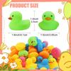50Pcs Mini Rubber Duck Bath Toys, Multicolor Bath Ducks Bulk Float Duck Baby Bath Toy for Shower Birthday Party Favors Gift Classroom Summer Beach Pool Party Games view 2