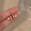 ELROAL Vintage Court Style Light Luxury, Super Shimmering Diamond-Set Flowers, Earrings, Temperament, Versatile Explosive Earrings Women 1320 view 1