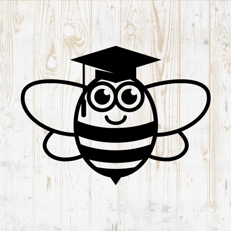 Bee Decals Peel and Stick - Wall Vinyl Decals Stickers - Beehive Beekeeper Honeycomb Honey Queen Bumble Hive Kind Gold Silhouette - Car Window Truck Laptop Tumbler - Kids Nursery Room Decor DWSV14142