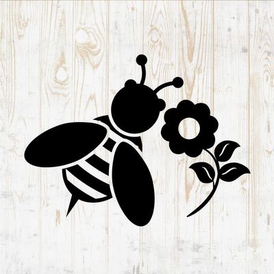 Bee Decals Peel and Stick - Wall Vinyl Decals Stickers - Beehive Beekeeper Honeycomb Honey Queen Bumble Hive Kind Gold Silhouette - Car Window Truck Laptop Tumbler - Kids Nursery Room Decor DWSV14150