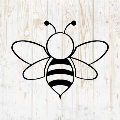 Bee Decals Peel and Stick - Wall Vinyl Decals Stickers - Beehive Beekeeper Honeycomb Honey Queen Bumble Hive Kind Gold Silhouette - Car Window Truck Laptop Tumbler - Kids Nursery Room Decor DWSV14164