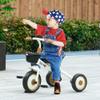 Qaba Toddler Tricycle for 2-5 Years Old with Adjustable Seat, Kids Trike, Toddler Bike with Basket, Bell, Handlebar Grips, White view 2