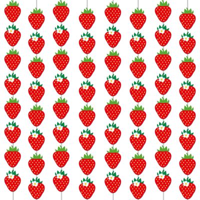 12 PCS Strawberry Birthday Party Banners Strawberry Garland Banner Decorations Berry First Hanging Swirl Kit Cutouts for Girls Baby Shower Party Supplies Decor