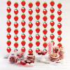 12 PCS Strawberry Birthday Party Banners Strawberry Garland Banner Decorations Berry First Hanging Swirl Kit Cutouts for Girls Baby Shower Party Supplies Decor view 4