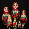 RUSARG 7-Piece Authentic Russian Matryoshka Nesting Dolls - Hand-Painted Traditional Design with Vibrant Colors. view 2