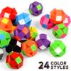 70 Pack 24 Blocks Magic Snake Cube Toy,Fidget Mini Snake Cube Puzzle for Kids,Mini Plastic Puzzle Cube Toy for Kids Party Supplies,Classroom Rewards view 2