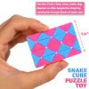 70 Pack 24 Blocks Magic Snake Cube Toy,Fidget Mini Snake Cube Puzzle for Kids,Mini Plastic Puzzle Cube Toy for Kids Party Supplies,Classroom Rewards view 4