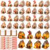 Yunsailing 24 Set Christmas Craft Kit Gingerbread House Craft Kit Make a Gingerbread House 3D for Xmas Party Game Supplies view 1