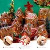 Yunsailing 24 Set Christmas Craft Kit Gingerbread House Craft Kit Make a Gingerbread House 3D for Xmas Party Game Supplies view 3