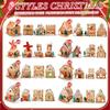 Yunsailing 24 Set Christmas Craft Kit Gingerbread House Craft Kit Make a Gingerbread House 3D for Xmas Party Game Supplies view 4