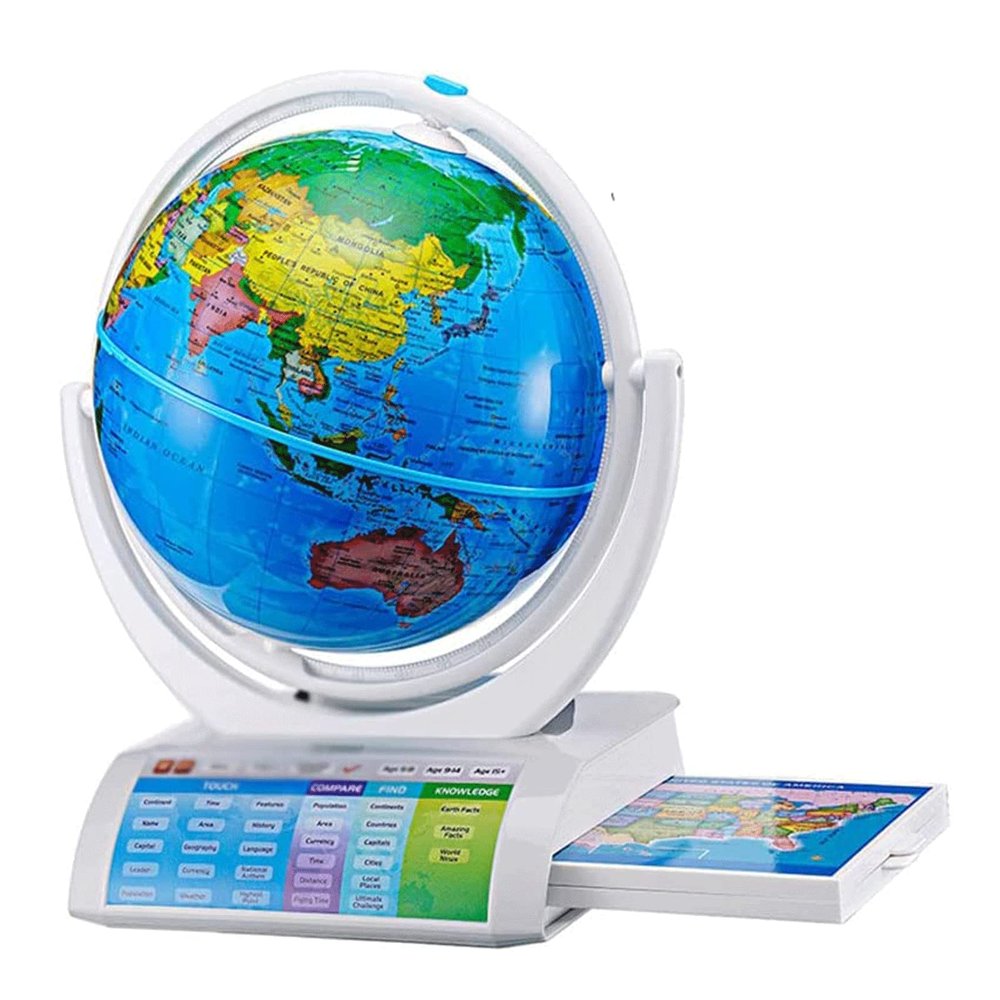 POCHY Beautiful Globe Globe Ar Smart World Globe Interactive Smart Voice Reading Globesfor Boys and Girls Geographic Globes Fine and Clear