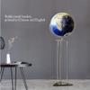 POCHY Beautiful Globe Illuminated Globe Floor-Standing Globes with Metal Tripod 17 Inches World Globe Hd Easy-to-Read Geographic Globes Fine and Clear view 2
