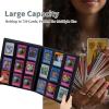 Black Cat Moon Card Binder, 9 Pocket Trading Card Album Folder Sleeves Side Loading 720 Pockets Premium PU Card Book Card Holder Binder Card Album for Game Cards/Sports Cards view 3