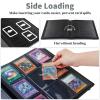 Black Cat Moon Card Binder, 9 Pocket Trading Card Album Folder Sleeves Side Loading 720 Pockets Premium PU Card Book Card Holder Binder Card Album for Game Cards/Sports Cards view 4