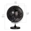 POCHY Beautiful Globe Constellation Globe 32 Cm Large Clear World Globe Luminous Celestial Globe for Students Adult Learning World Globe Fine and Clear view 2