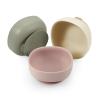 PandaEar 3 Pack Silicone Suction Bowls for Baby Toddler Infant Kids - Baby Food Bowls First Stage Feeding - Suction, Soft, Safe, BPA-Free view 1
