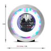 Globe Explore The World Levitation Floating World Map Globe O Shape Base, Rotating Planet Earth Globe Ball Anti Gravity with LED Light Lamp Gifts Compatible with Kids, Home Office Desk Decora (Lig view 2