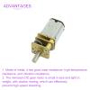 DMiotech DC 3V 30RPM 3mm Dia. Reduction Motor DC Geared Motor with 2 Terminals for RC Car, Robot Model, DIY Engine view 4