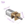 DMiotech DC 6V 300RPM 0.45A Speed Reduction Motor DC Geared Motor High Torque with 2 Terminals for RC Car, Robot Model, DIY Engine view 3