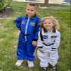 Aoiviss Astronaut Costume for Kids, Space Costume Space Suit for Boys Girls NASA Astronaut Cosplay Role Play Dress Up view 3