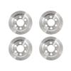 4Pcs Stainless Steel 1.9 Beadlock Wheels Rims Hub for 1/10 RC Crawler Axial SCX10 TRX4 TXR6 MST CFX 86100 YK4102 GEN8 TF2 view 1