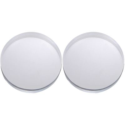 2pcs Display Beveled Xcm Necklace Perfume Acrylic Base, Earrings Pedestals Rack Block Model Lipstick Showing Cosmetics Transparent Doll Decorative Storage Figurine Stand (As Shownx2pcs 10X10X2CMx2pcs)