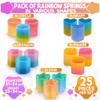 25Pcs Sensory Spring Fidget Toy Set - Rainbow Spring Party Favors with Color & Shape Recognition - Flexible Mini Springs for Teens & Adults in the Shapes of a Circle, Heart, Hexagon, Square & Star view 2