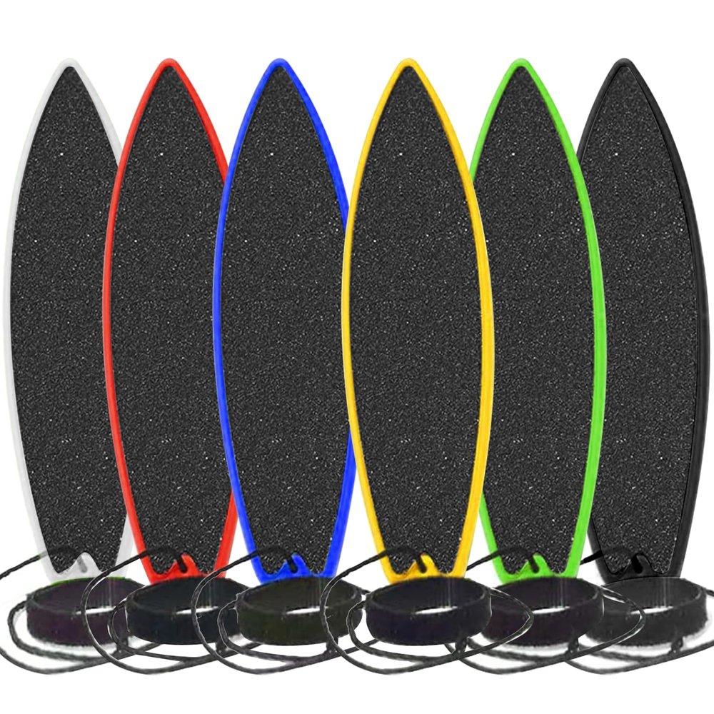 ACEGENIU 6 Pack Finger Surfboard for Car Ride - 1.4" x 4.5" Pro Air Fingerboard, Fun Keepsake Toy Gifts for Teens, Ideal Birthday & Travel Stocking Stuffers