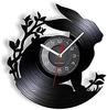 Wall Clock Rabbit Wall Clock Vinyl Record Animal Wall Clock Rabbit Modern Design Silent Black Quartz Clock Hanging Clock for Kids Room Nursery view 1
