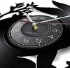 Wall Clock Rabbit Wall Clock Vinyl Record Animal Wall Clock Rabbit Modern Design Silent Black Quartz Clock Hanging Clock for Kids Room Nursery view 2