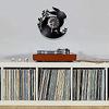 Wall Clock Rabbit Wall Clock Vinyl Record Animal Wall Clock Rabbit Modern Design Silent Black Quartz Clock Hanging Clock for Kids Room Nursery view 4