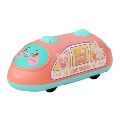 Amagogo Train Pull Back Toy High Speed Train, Learning Educational Toy, Simulation Train Toys Modern Locomotives for Gifts Boys Girls, Red