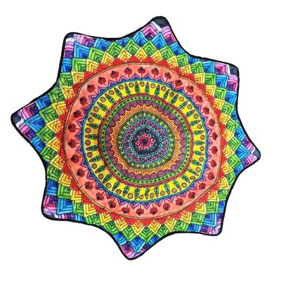 Mougee Mini Star Flow Star - 20" Diameter - Smaller Size for Smaller Hands and Easier Spinning (Harvest Mandela)