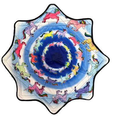 Mougee Mini Star Flow Star - 20" Diameter - Smaller Size for Smaller Hands and Easier Spinning (Unicorns)