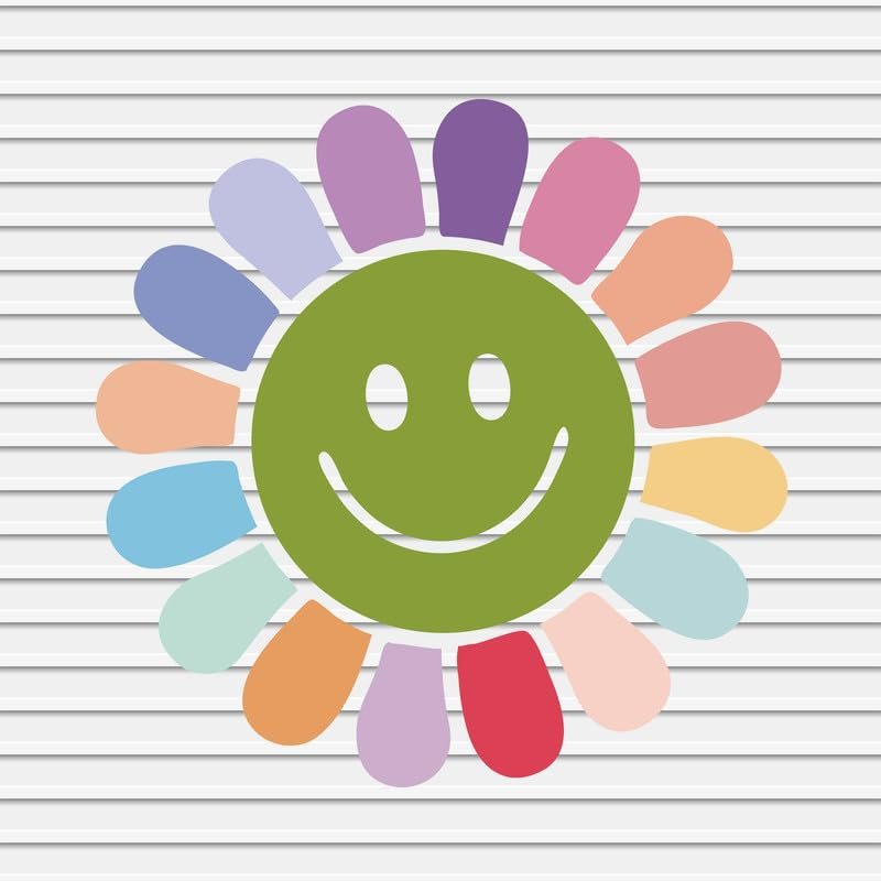 Smile Vinyl Decals Stickers for Walls Car Window Laptop Tumbler Cafe Bar Shop Store Girls Boys Kids Bedroom Room Decor Cute Positive Vibes Happy Emoji Silhouette YASVG18332