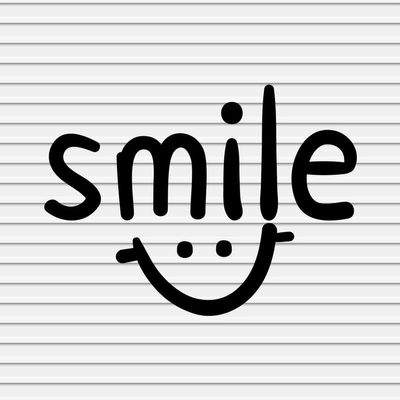 Smile Vinyl Decals Stickers for Walls Car Window Laptop Tumbler Cafe Bar Shop Store Girls Boys Kids Bedroom Room Decor Cute Positive Vibes Happy Emoji Silhouette YASVG18309