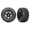 Traxxas 9672 - Sledge 3.8" Sledgehammer Pre-Glued Front/Rear Tires, Black (2) view 1