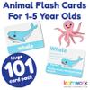 Animal Flash Cards for Toddlers & Kids  Animal ABC Flashcards  Animal Alphabet - 101 Toddler Flashcards  Preschool Flash Card for Kids  Farm, Sea, Jungle, Forest & Birds - Ages 2 3 4 and 5 view 2