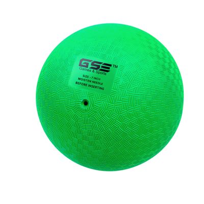 GSE Games & Sports Expert 7" Green Inflatable Playground Ball, Kickball, Bouncy Dodge Ball, Handball for Kids/Adults, Perfect for Recess Ball Games, Gym, Yoga Exercises, Schools Sports Activities
