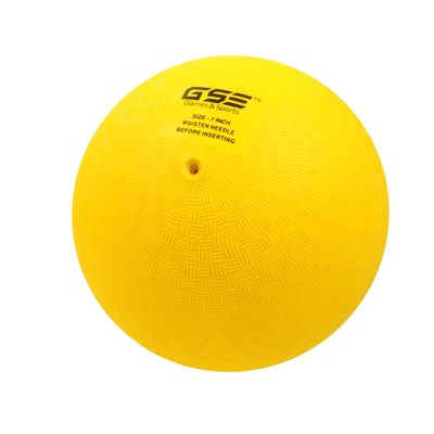 GSE Games & Sports Expert 7" Yellow Inflatable Playground Ball, Kickball, Bouncy Dodge Ball, Handball for Kids/Adults, Perfect for Recess Ball Games, Gym, Yoga Exercises, Schools Sports Activities