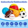 Balls for Toddlers 1-3,Toddler Sports Toys,Set of 7 Kids Ball Soft Foam Baby Sports Balls- Soccer Ball Basketball Baseball Rugby Bounce Ball Playground Indoor Outdoor Toys Gifts,with Free Bump/Bag view 2