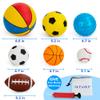 Balls for Toddlers 1-3,Toddler Sports Toys,Set of 7 Kids Ball Soft Foam Baby Sports Balls- Soccer Ball Basketball Baseball Rugby Bounce Ball Playground Indoor Outdoor Toys Gifts,with Free Bump/Bag view 4