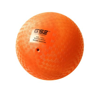 GSE Games & Sports Expert 7" Orange Inflatable Playground Ball, Kickball, Bouncy Dodge Ball, Handball for Kids/Adults, Perfect for Recess Ball Games, Gym, Yoga Exercises, Schools Sports Activities