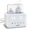 Baby Bottle Warmer, Grownsy 10-in-1 Fast Bottle Warmer Accurate Temp Control, with LCD Display, Timer, Defrost, Sterili-zing, Keep 24H, Double Bottle Warmer for Breastmilk& Formula, Heat Baby Food view 1