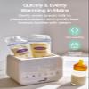 Baby Bottle Warmer, Grownsy 10-in-1 Fast Bottle Warmer Accurate Temp Control, with LCD Display, Timer, Defrost, Sterili-zing, Keep 24H, Double Bottle Warmer for Breastmilk& Formula, Heat Baby Food view 4