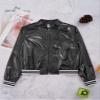 MSemis Kids Girls Sparkly Metallic Bomber Jacket Lightweight Long Sleeve Top Outerwear Jazz Hip Hop Dance Costume Black 16 Years view 3