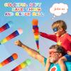 Leyndo 12 Pcs 28 Inch Throw and Catch Balls with Rainbow Tail, Soft Sports Play Comet Balls Playground Toys Bulk for Kids Adults Games and Activities Fun Throwing School (Classic) view 3